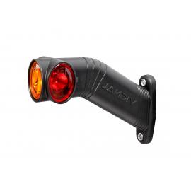 Luce d'ingombro Sinistra LED 12/24V trasparente + rosso + ambra